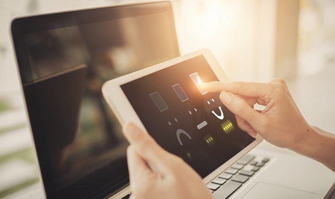 Giving online reviews on tab