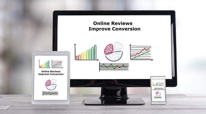 Online reviews improve conversion